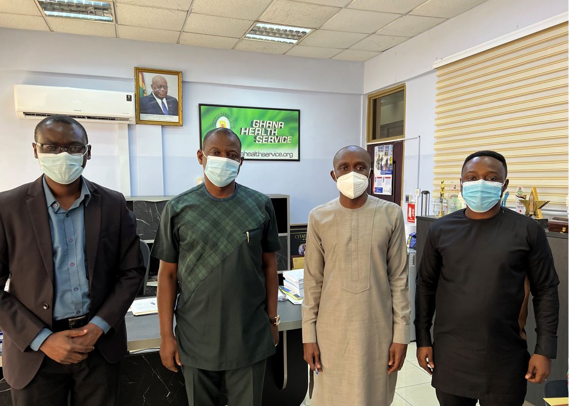 CfHSS PAYS COURTESY CALLS TO GHS DIRECTOR GENERAL AND REGIONAL HEALTH DIRECTOR